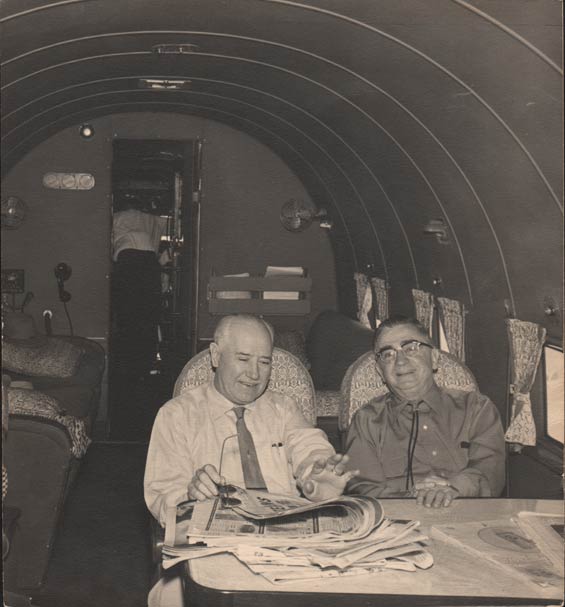 Elmer C. McLeod (L) and Eugene W. Biscailuz, Ca. 1950